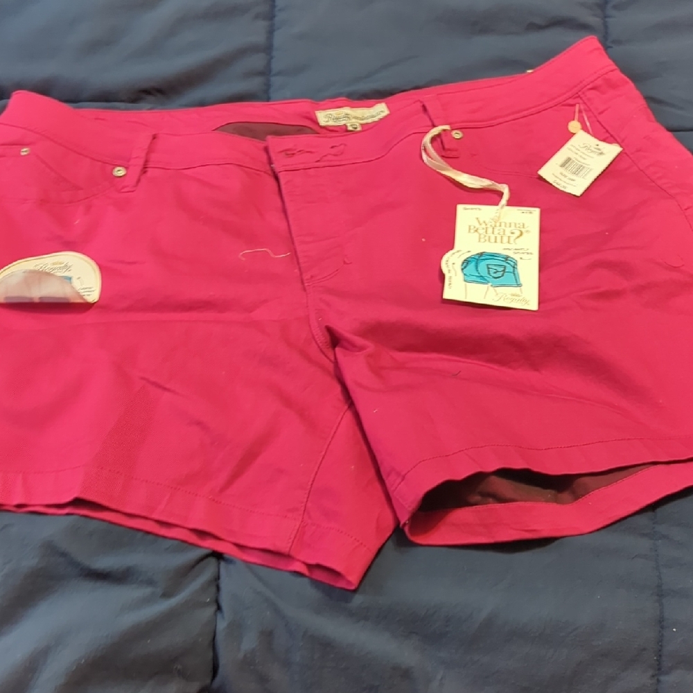 Royalty For Me Pink Bermuda Shorts Flat Front Cotton Blend